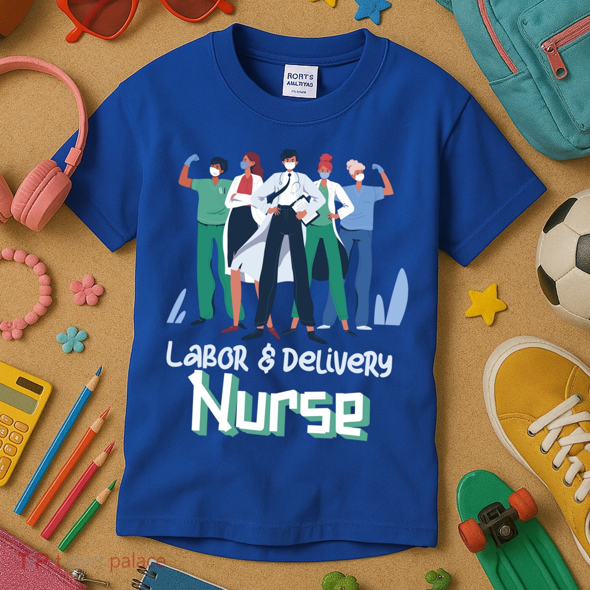 Labor And Delivery Nurse Labor Day Holidays Laborers Workers Gift Kids T-Shirt