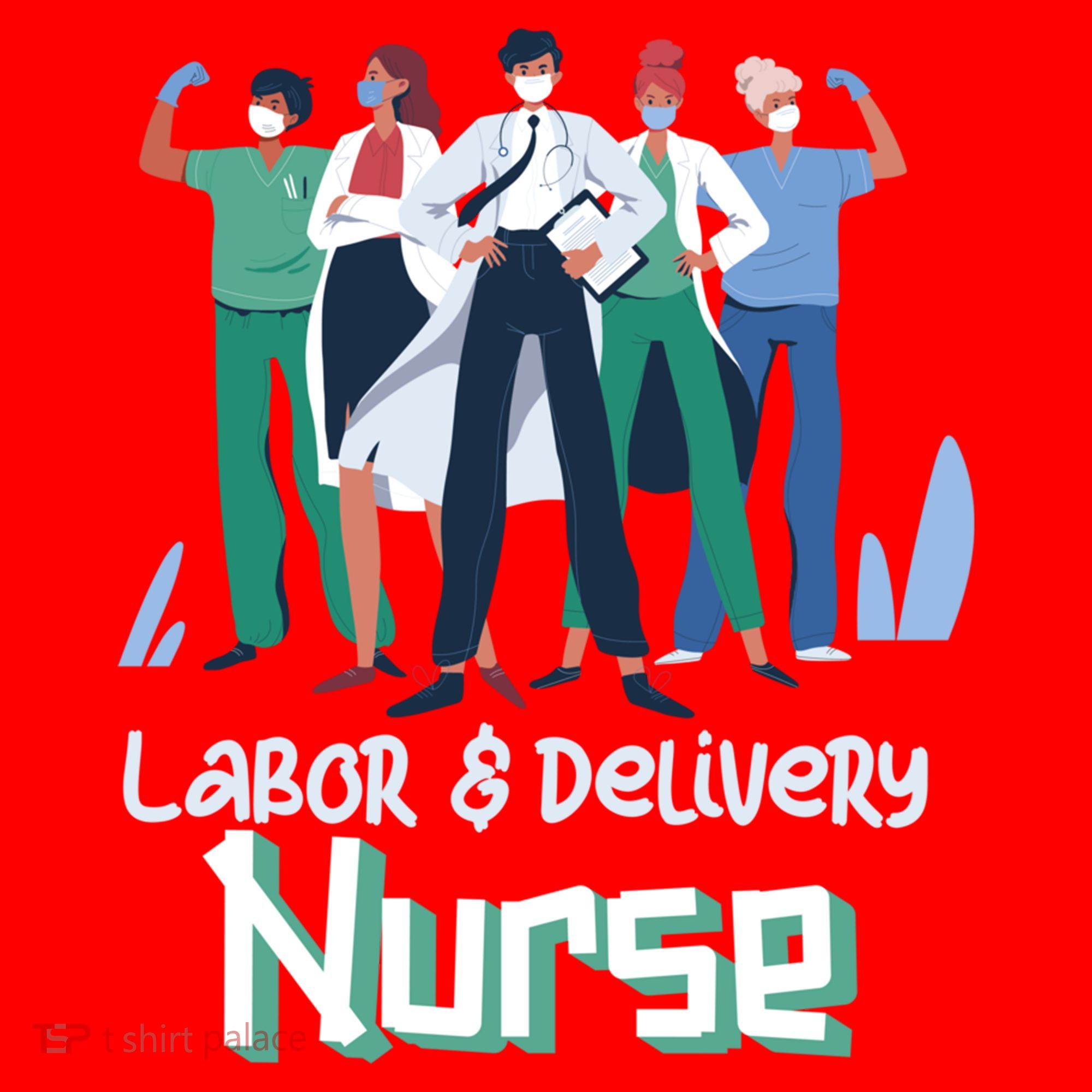Labor And Delivery Nurse Labor Day Holidays Laborers Workers Gift Santa Hat