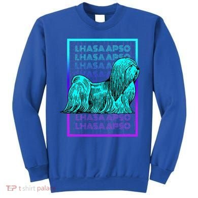 Lhasa Apso Dog Vintage Retro Lhasa Apso Sweatshirt