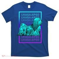 Lhasa Apso Dog Vintage Retro Lhasa Apso T-Shirt thumb 0