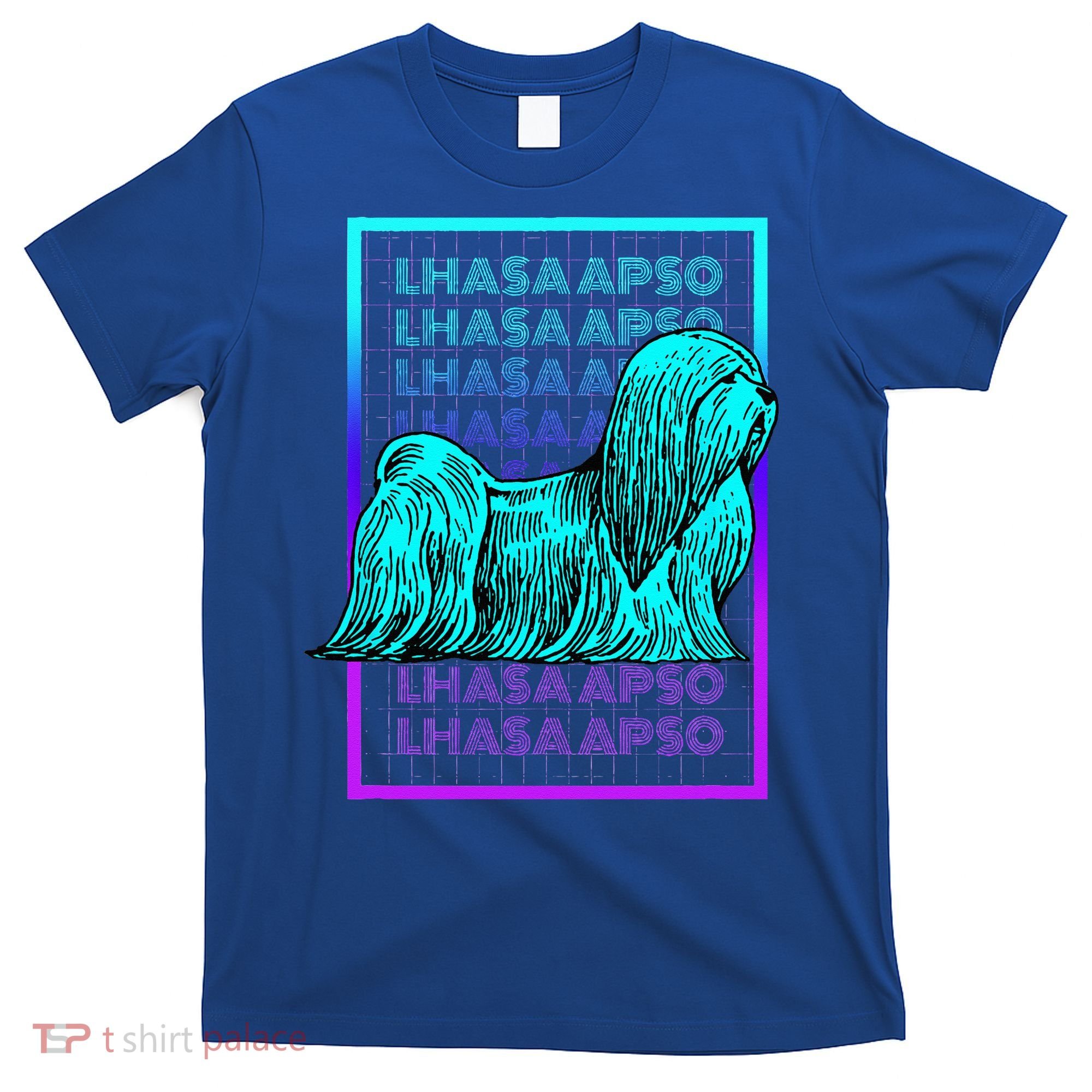 Lhasa Apso Dog Vintage Retro Lhasa Apso T-Shirt