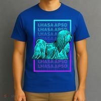 Lhasa Apso Dog Vintage Retro Lhasa Apso T-Shirt thumb 3