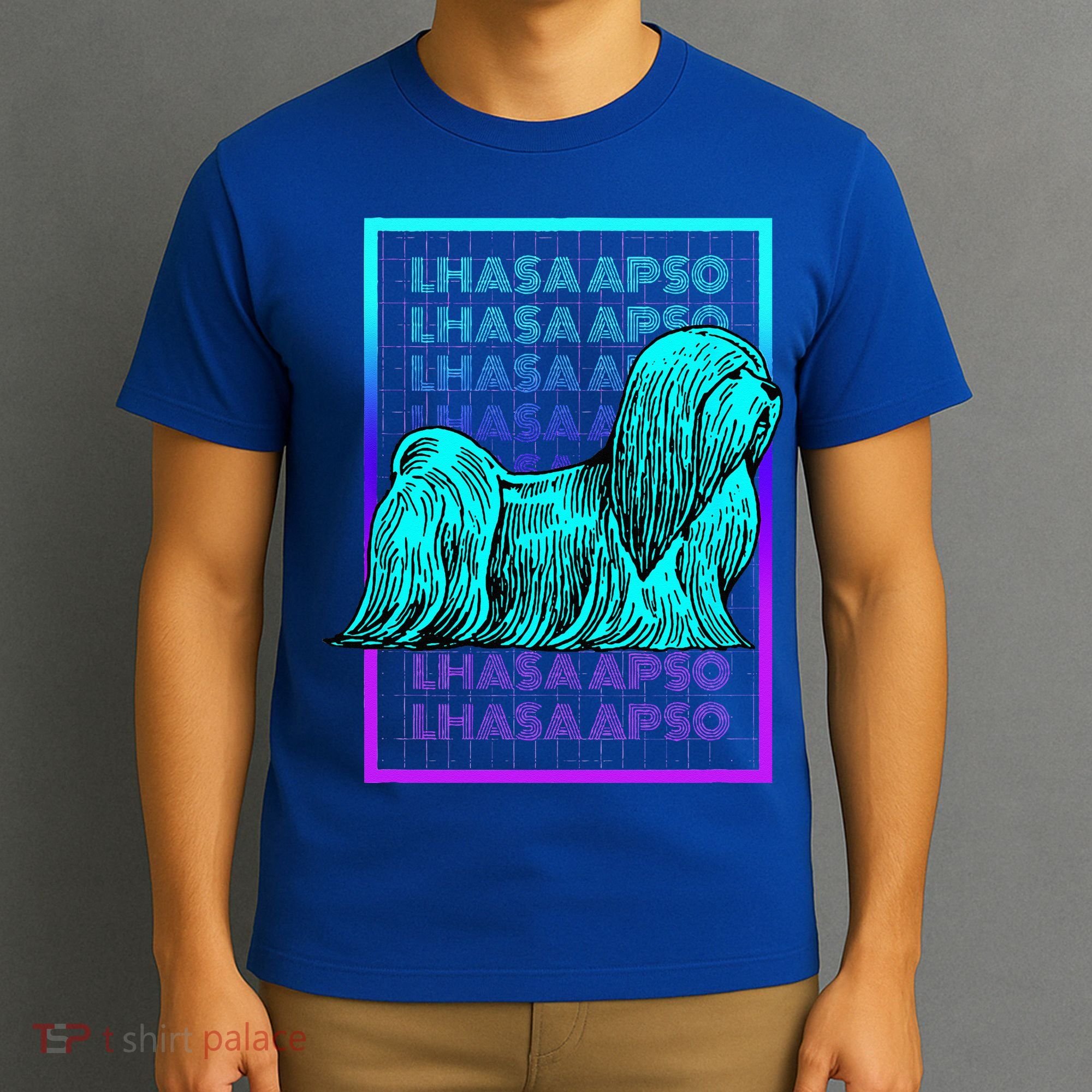 Lhasa Apso Dog Vintage Retro Lhasa Apso T-Shirt
