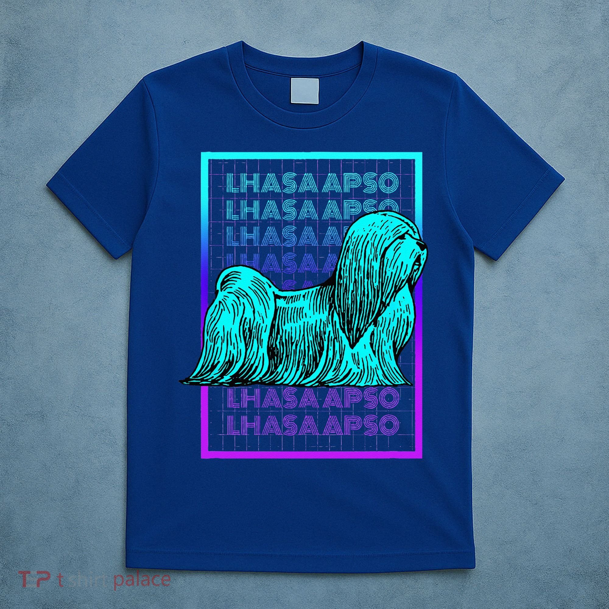 Lhasa Apso Dog Vintage Retro Lhasa Apso T-Shirt