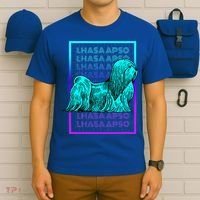 Lhasa Apso Dog Vintage Retro Lhasa Apso T-Shirt thumb 6