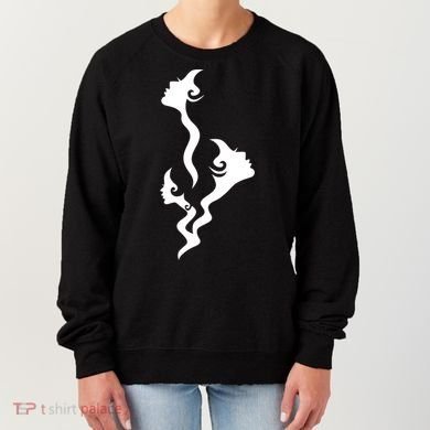 Lady Faces In Smoke Women's Sweatshirt