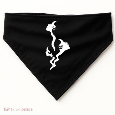 Lady Faces In Smoke USA-Made Doggie Bandana