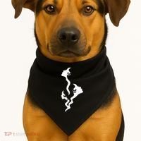 Lady Faces In Smoke USA-Made Doggie Bandana thumb 1