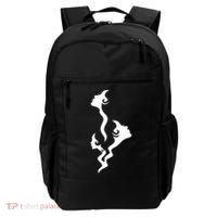 Lady Faces In Smoke Backpack thumb 0