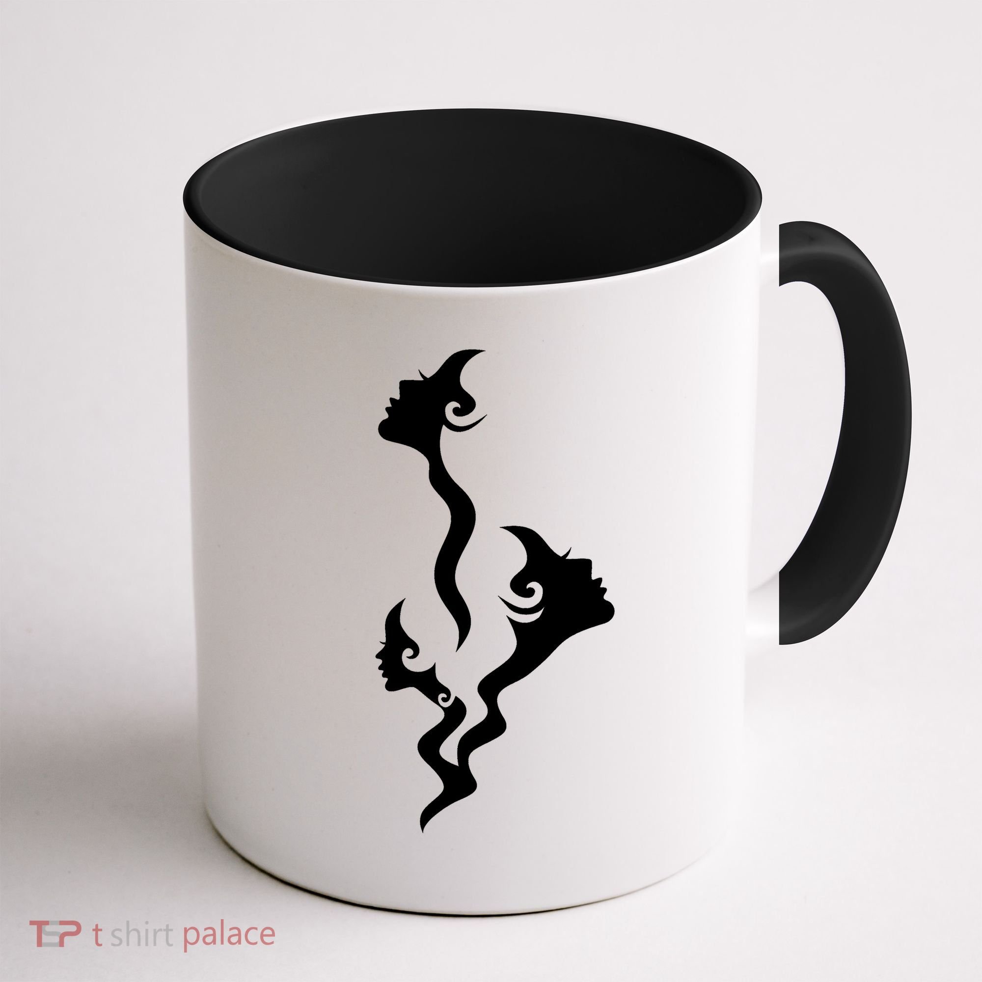 Lady Faces In Smoke Coffee Mug
