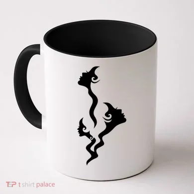 Lady Faces In Smoke Coffee Mug
