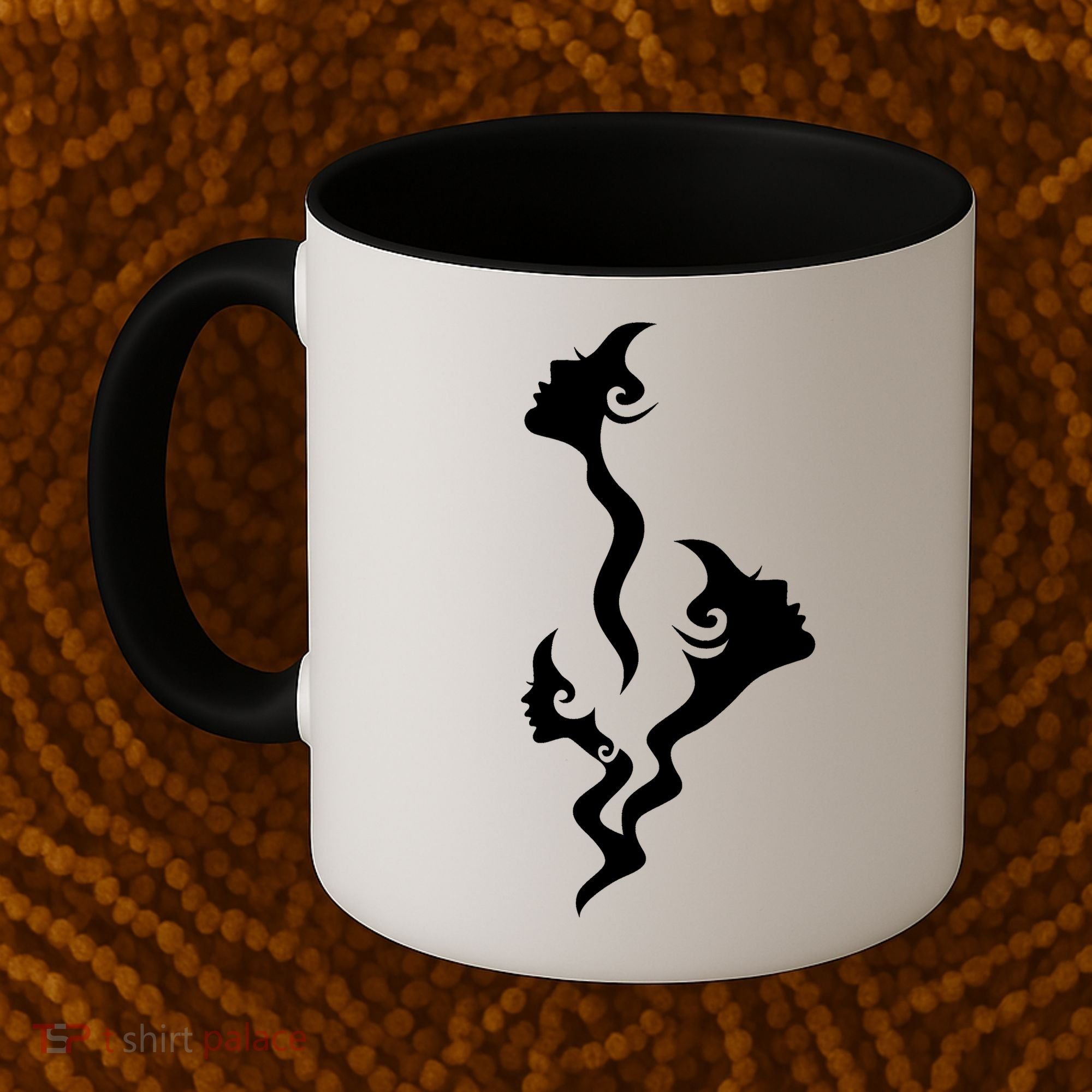 Lady Faces In Smoke Coffee Mug