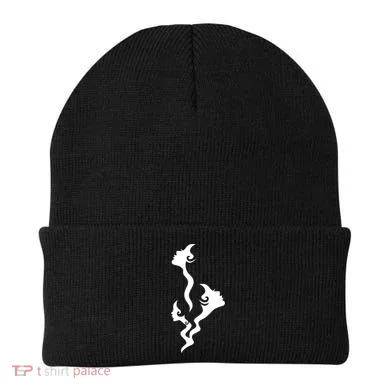 Lady Faces In Smoke Beanie