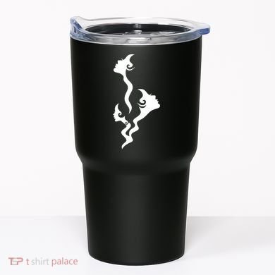 Lady Faces In Smoke Tumbler