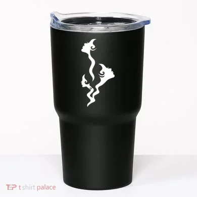 Lady Faces In Smoke Tumbler