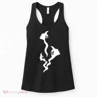 Lady Faces In Smoke Women's Tank Top thumb 0