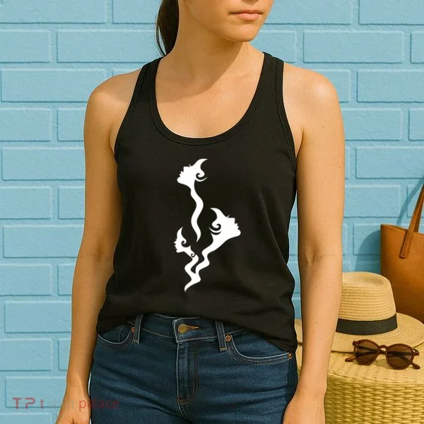 Lady Faces In Smoke Women's Tank Top
