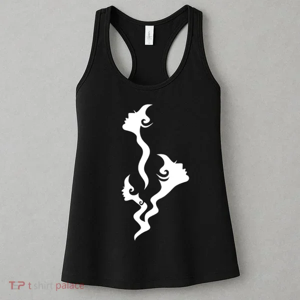Lady Faces In Smoke Women's Tank Top
