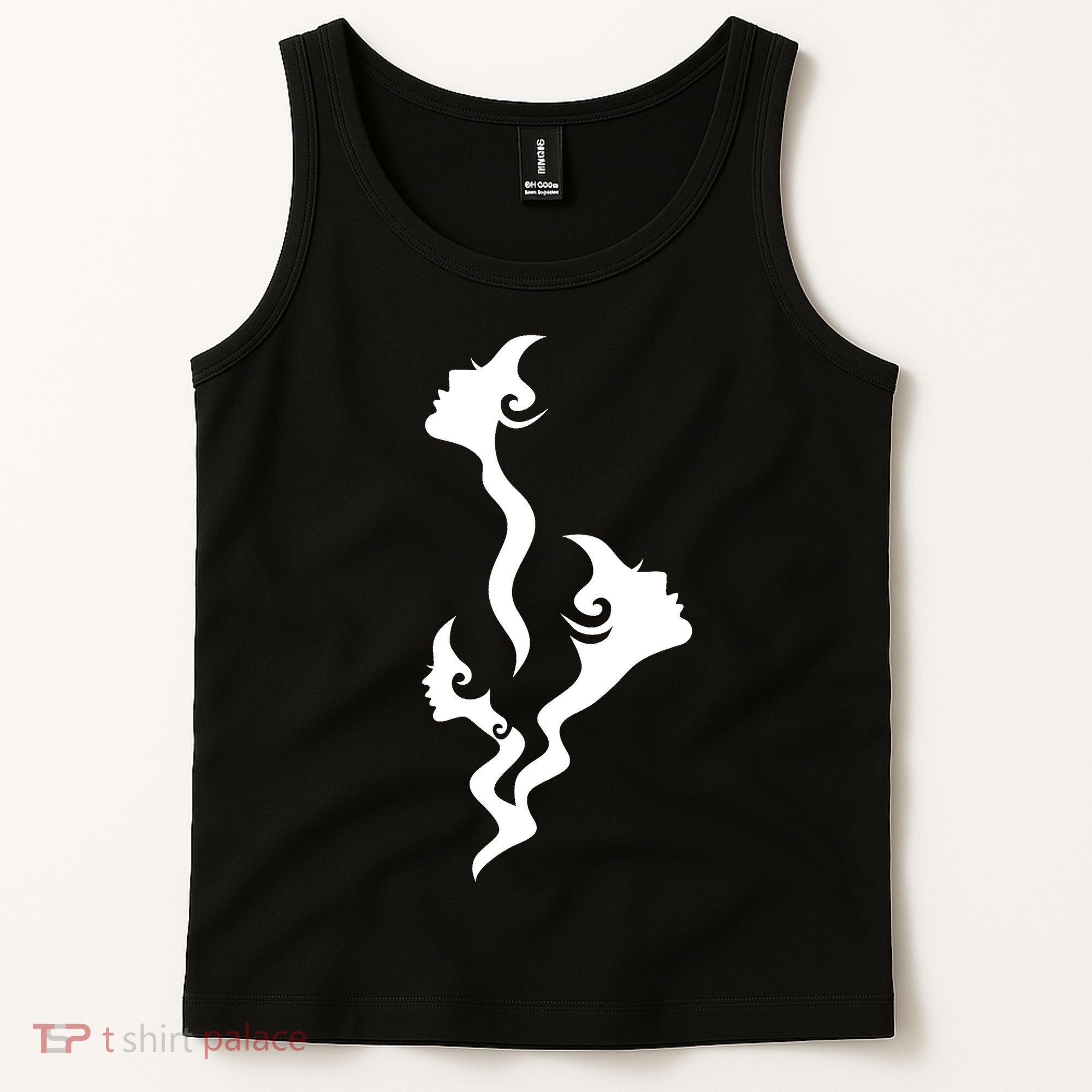 Lady Faces In Smoke Tank Top