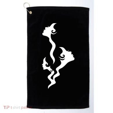 Lady Faces In Smoke Golf Towel