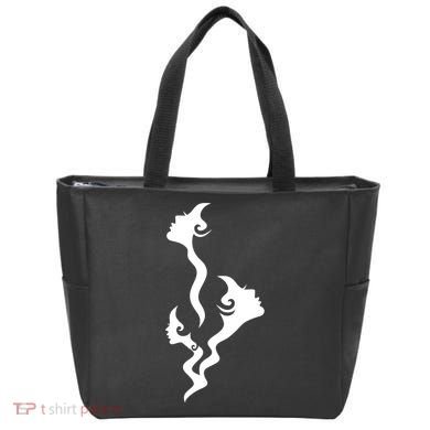 Lady Faces In Smoke Tote Bag