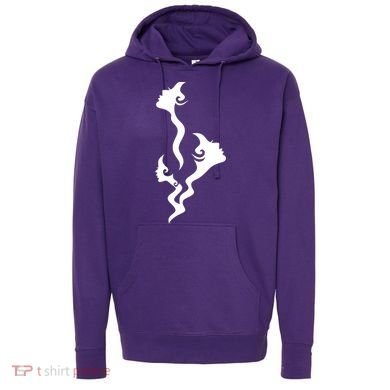 Lady Faces In Smoke Hoodie