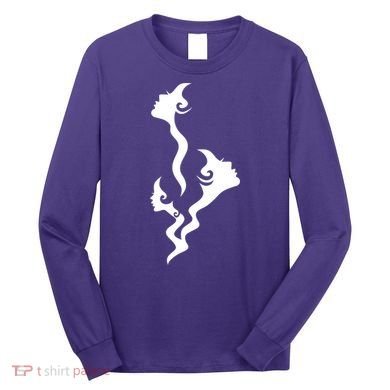Lady Faces In Smoke Long Sleeve Shirt