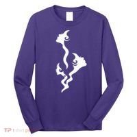 Lady Faces In Smoke Long Sleeve Shirt thumb 0