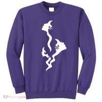 Lady Faces In Smoke Sweatshirt thumb 0
