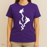 Lady Faces In Smoke T-Shirt thumb 4