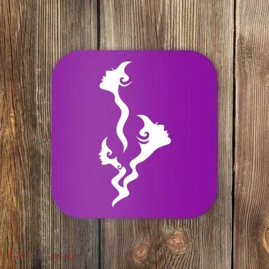 Lady Faces In Smoke Coaster