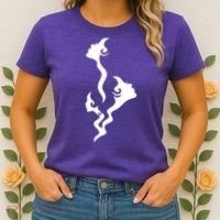 Lady Faces In Smoke Women's T-Shirt thumb 2