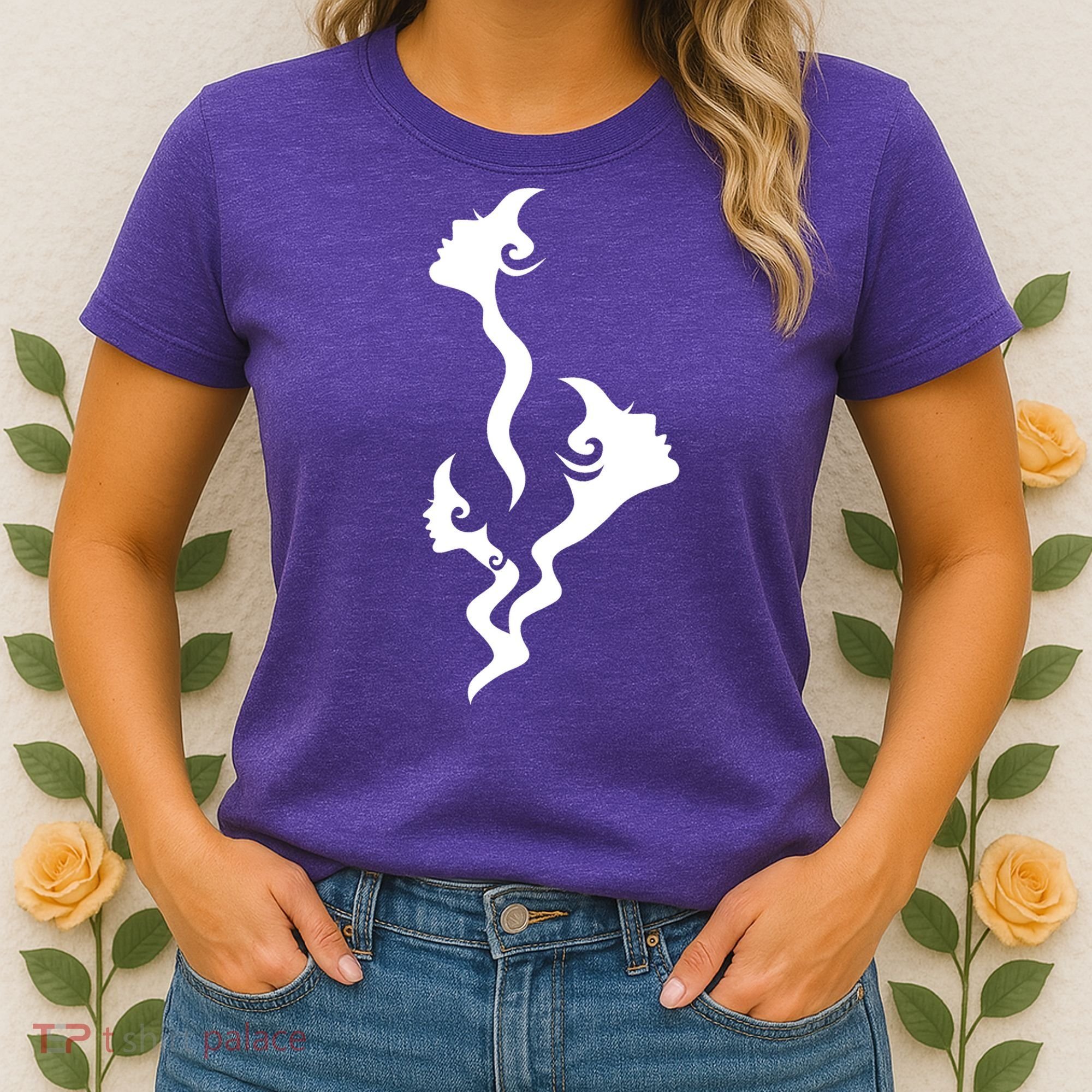 Lady Faces In Smoke Women's T-Shirt