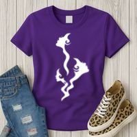 Lady Faces In Smoke Women's T-Shirt thumb 3