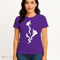 Lady Faces In Smoke Women's T-Shirt thumb 4