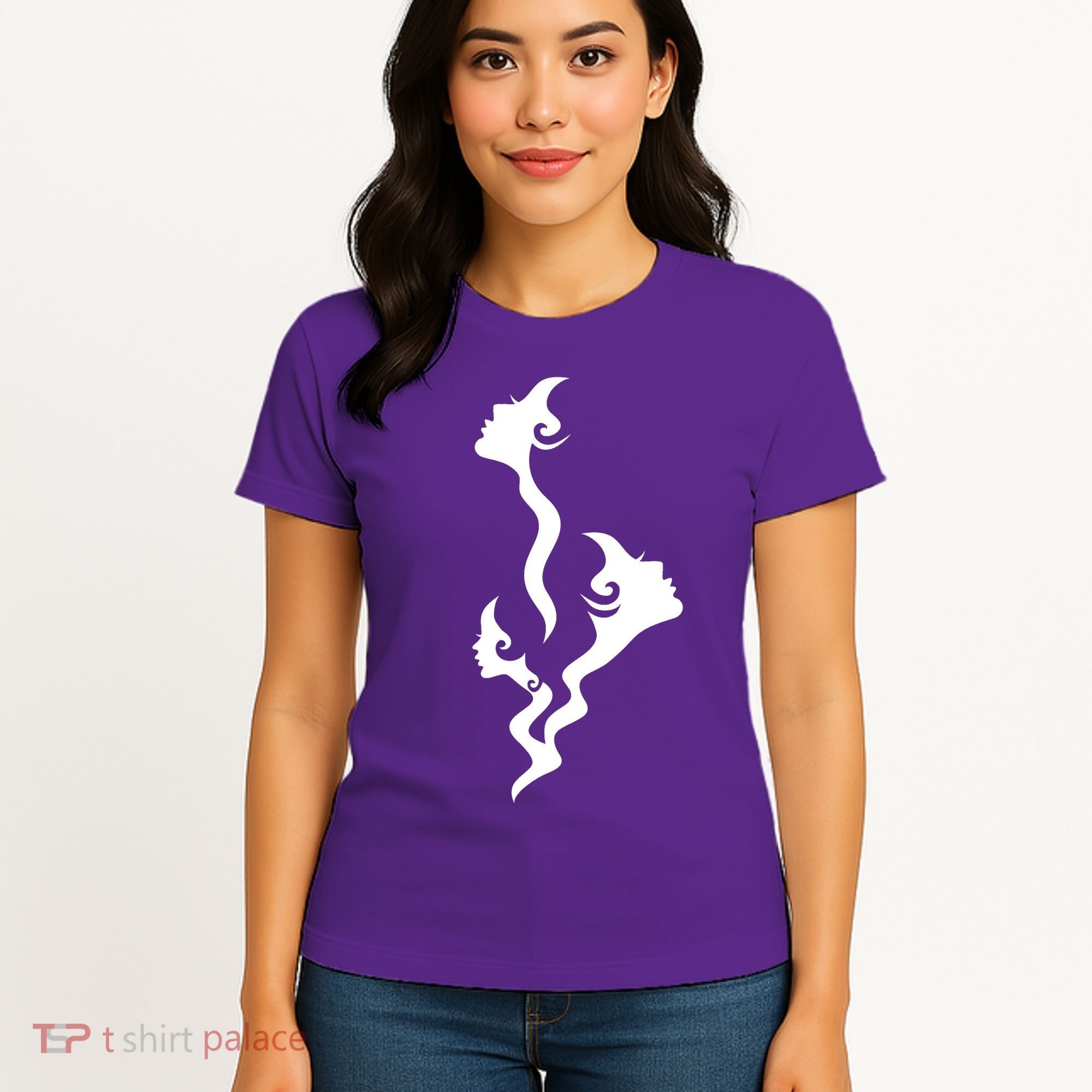 Lady Faces In Smoke Women's T-Shirt
