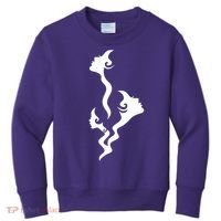 Lady Faces In Smoke Kids Sweatshirt thumb 0