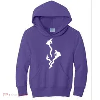 Lady Faces In Smoke Kids Hoodie thumb 0