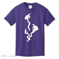 Lady Faces In Smoke Kids T-Shirt thumb 0