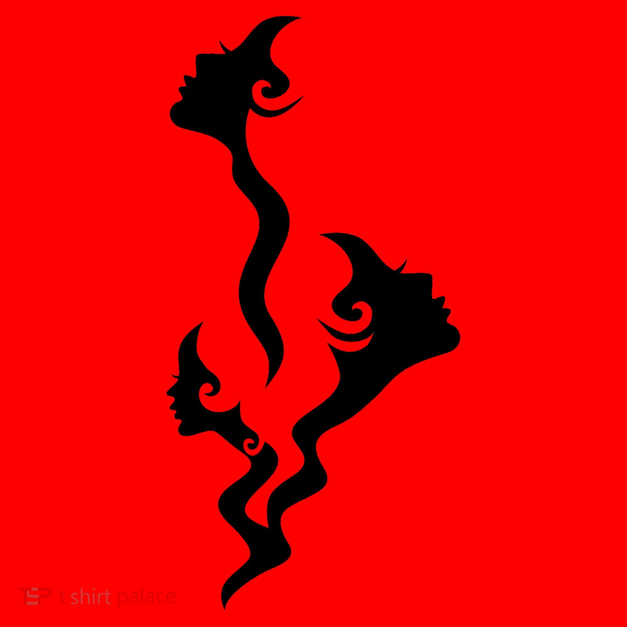Lady Faces In Smoke Santa Hat