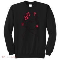 Lady Floral Outline Illustration Sweatshirt thumb 0