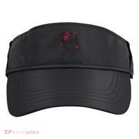 Lady Floral Outline Illustration Adult Drive Performance Visor thumb 0