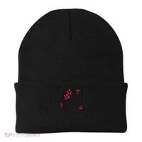 Lady Floral Outline Illustration Beanie thumb 0