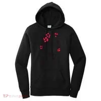 Lady Floral Outline Illustration Women's Hoodie thumb 0