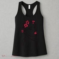 Lady Floral Outline Illustration Women's Tank Top thumb 3