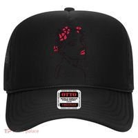 Lady Floral Outline Illustration Hat thumb 0