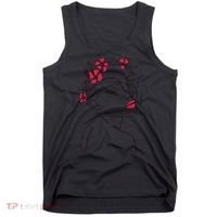 Lady Floral Outline Illustration Tank Top thumb 0