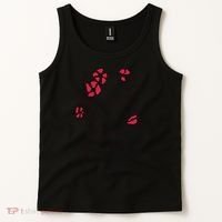 Lady Floral Outline Illustration Tank Top thumb 2
