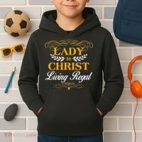 Lady In Christ Living Regal 1 Peter 2:9 Kids Hoodie thumb 2