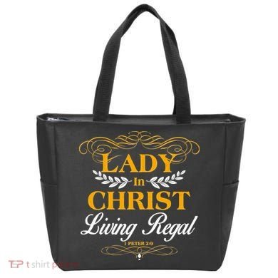 Lady In Christ Living Regal 1 Peter 2:9 Tote Bag